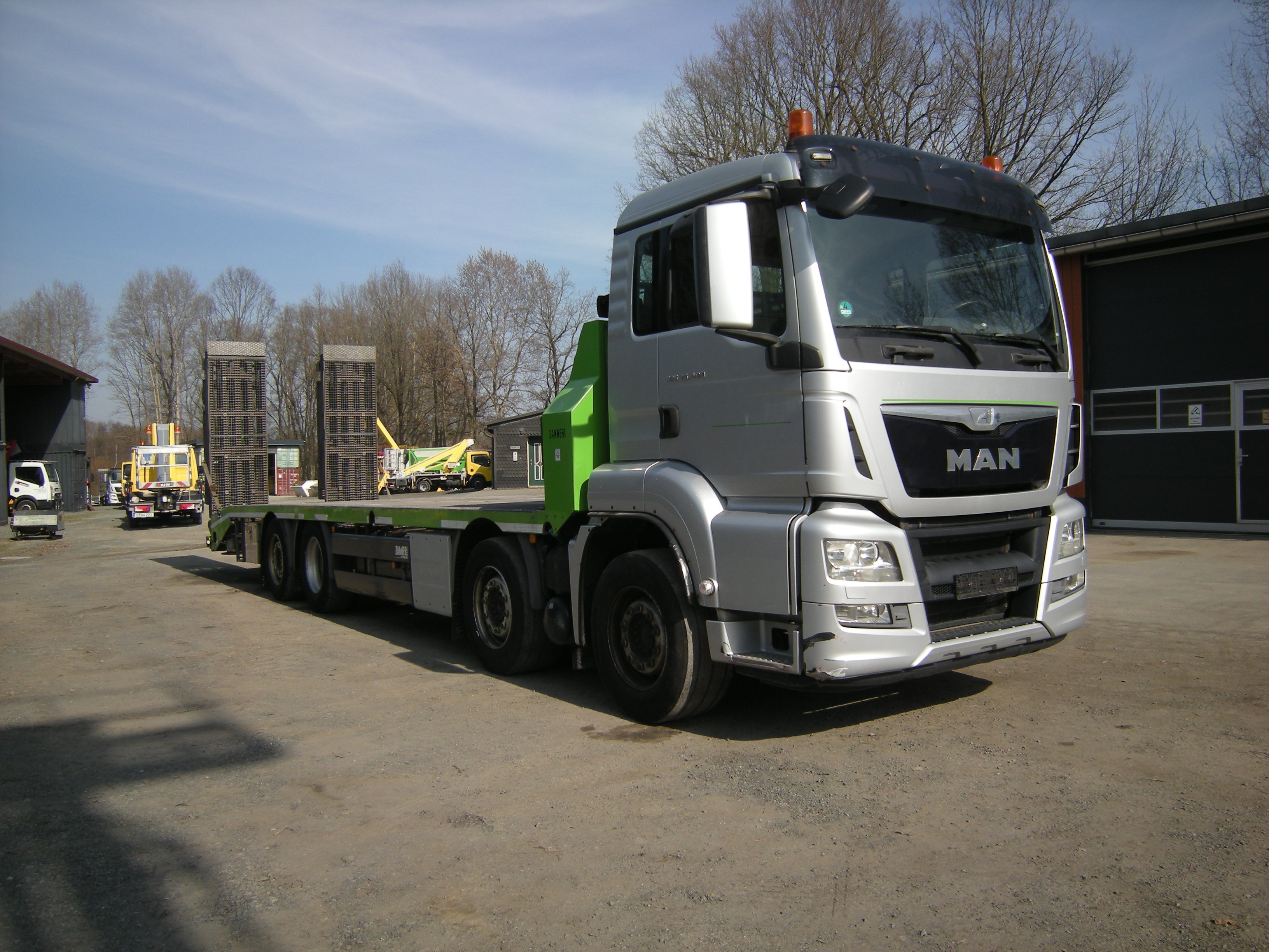 MAN 35.400 Zanner Plateau, Rampen, Winde