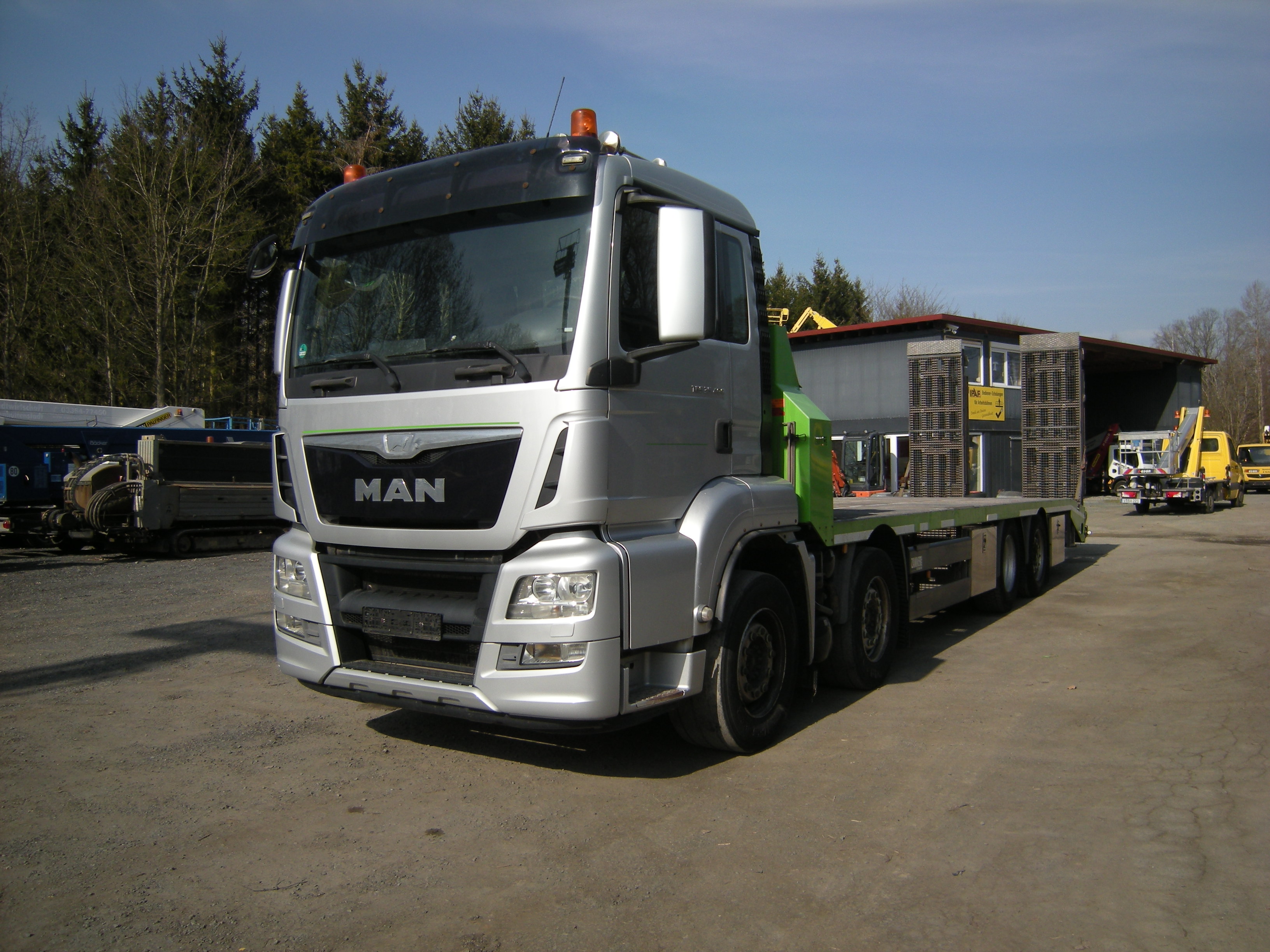 MAN 35.400 Zanner Plateau, Rampen, Winde