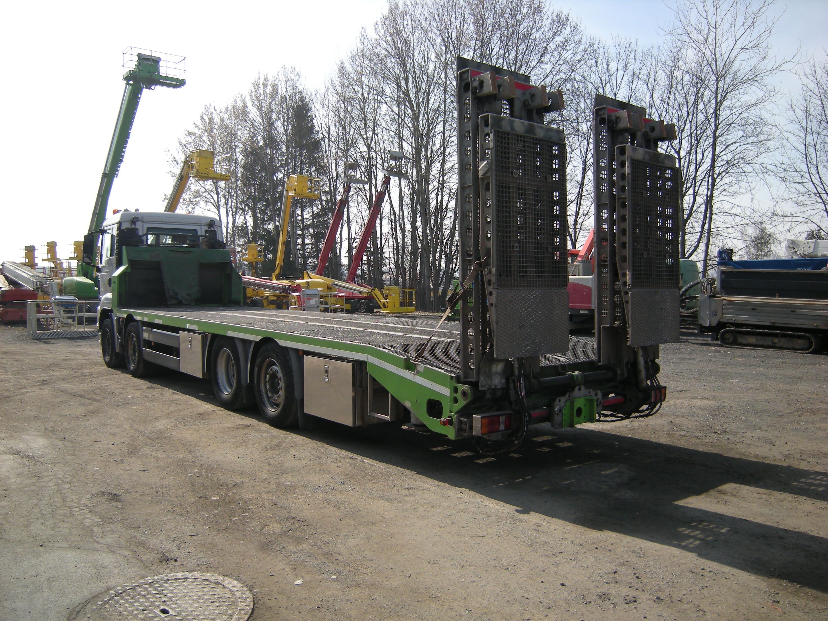 MAN 35.400 Zanner Plateau, Rampen, Winde