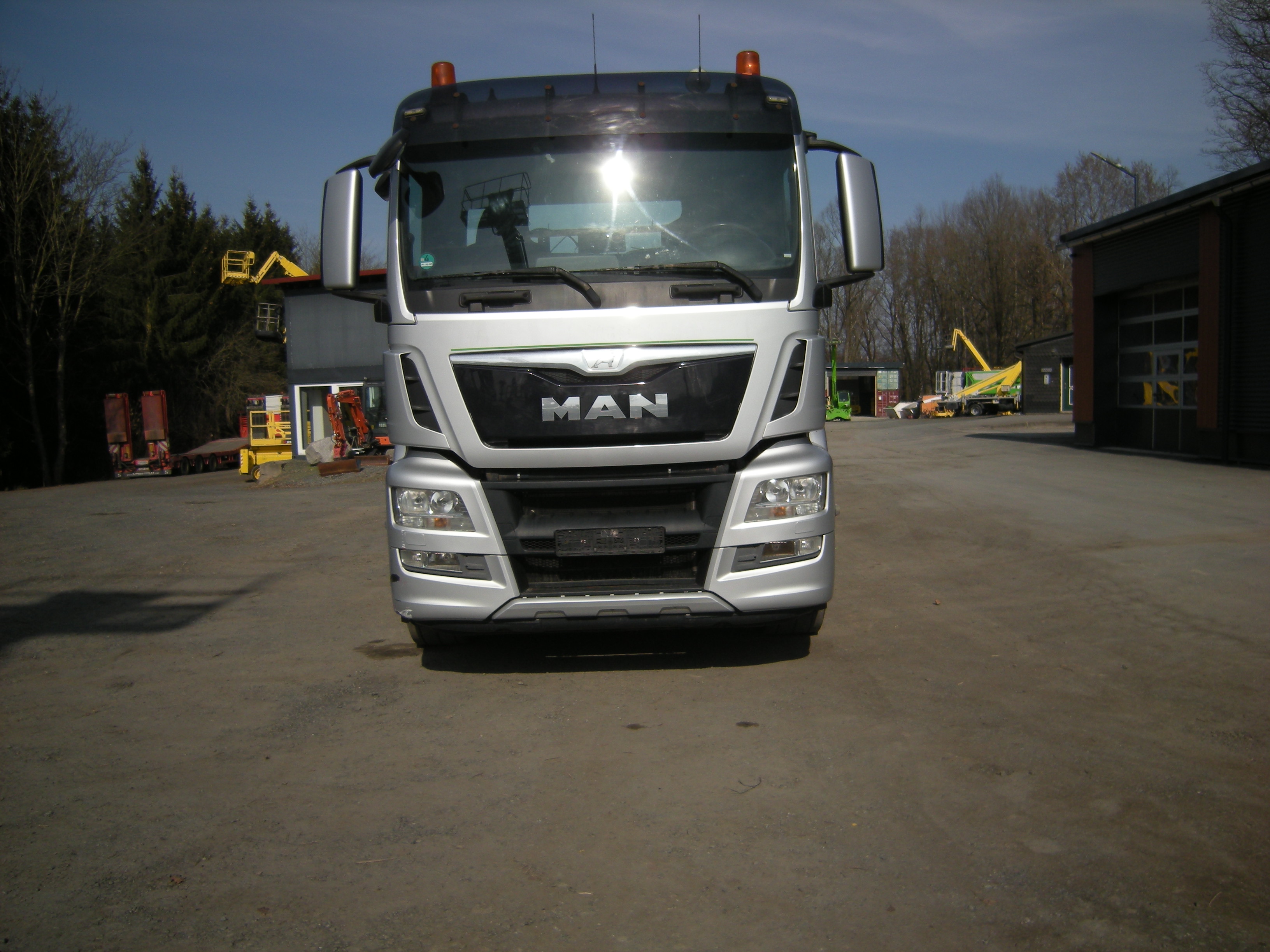 MAN 35.400 Zanner Plateau, Rampen, Winde