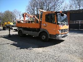 Mercedes Benz MB 918 mit Kran Terex TLC 65.2